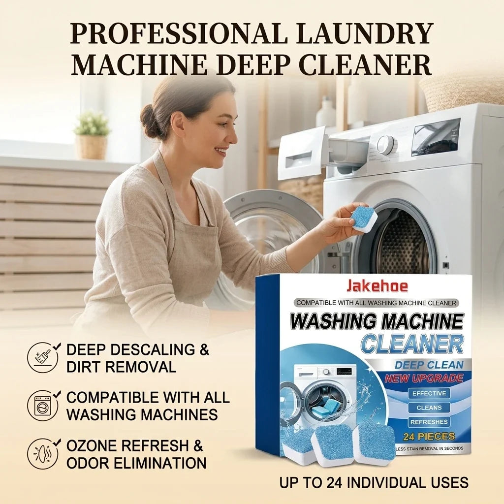 Washing Machine Cleaning Tablets – Mold, Scale & Odor Remover Washer Cleaning Tablets Qme
