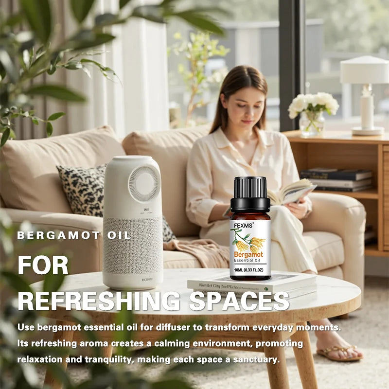 Bergamot Essential Oil 100% Pure – Aromatherapy & Skin Care Essential Oil Qst