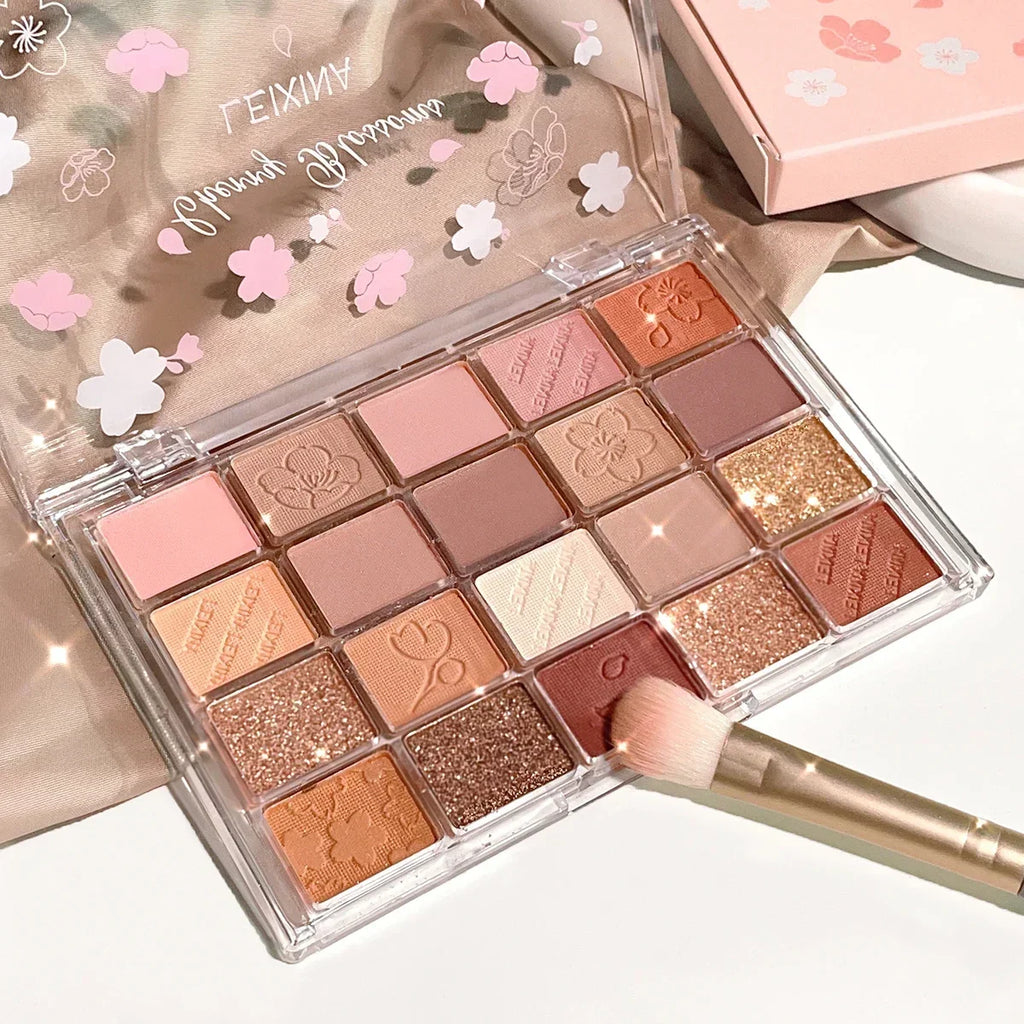 20-Color Eyeshadow Palette Shimmer & Matte | Highly Pigmented Eyeshadow Palette Qme