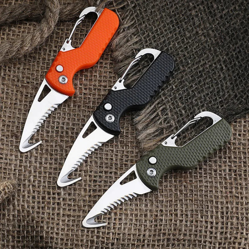 Portable Folding Hook Cutter – Stainless Serrated Blade Folding Hook Cutter Qme