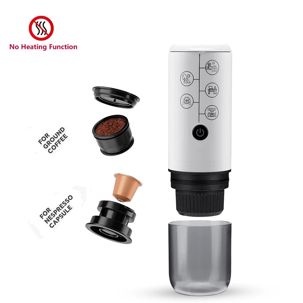 RECAFIMIL 3-in-1 Portable Wireless Espresso Maker 17 Bar Portable Espresso Maker Qst P-N-maker-w