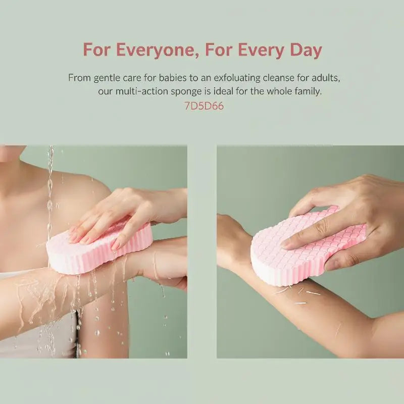 Exfoliating Bath Sponge – Soft Body Scrubber for Shower & Spa Exfoliating Bath Sponge Qst