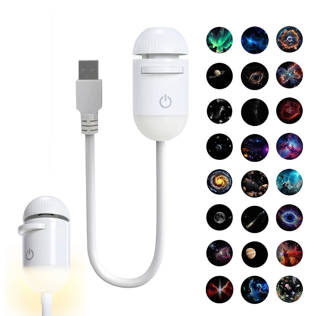 Mini Galaxy Star Projector – Nebula LED Night Light for Bedroom Star Projector Light Qme