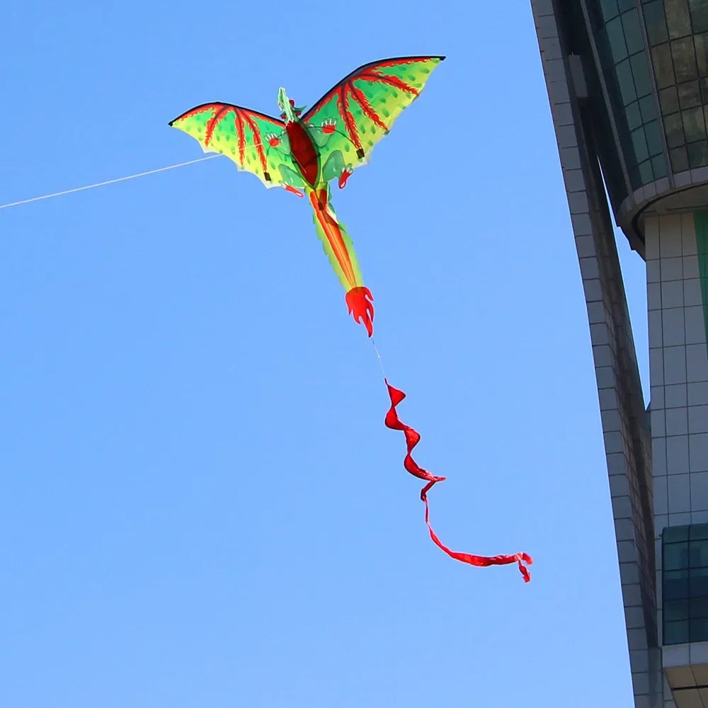3D Dragon Kite for Kids – Outdoor Flying Toy with Tail Kids Outdoor Kite Qme