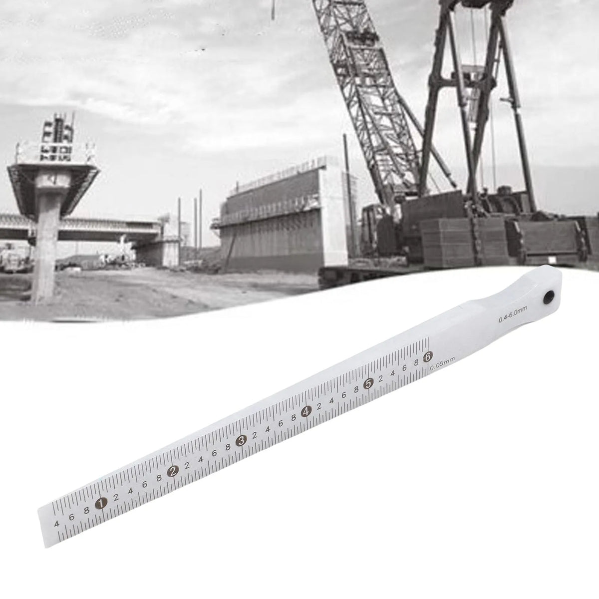 Stainless Steel Taper Gap Gauge 0.4–6mm, 0.05mm Accuracy Gap Measuring Gauge Qst
