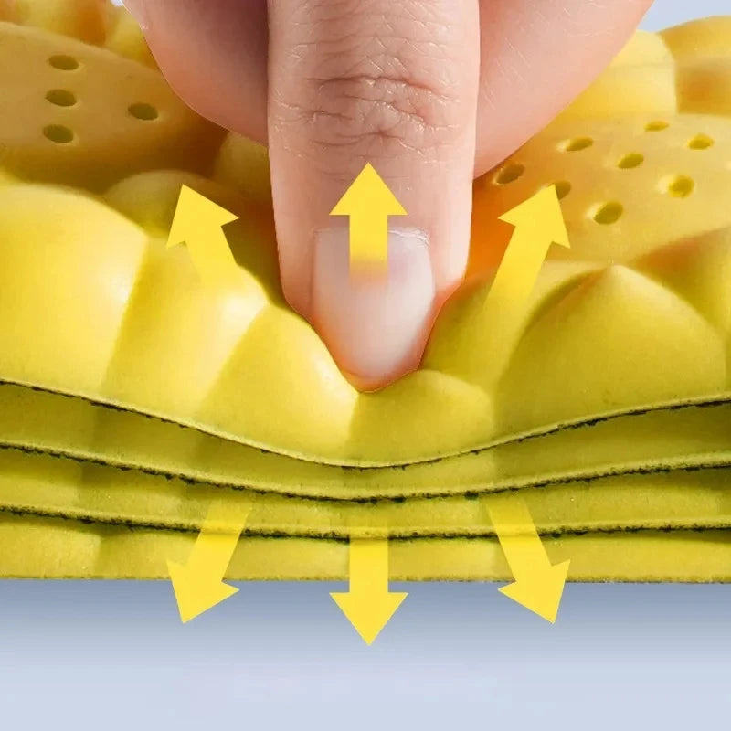 4D Cloud Sports Insoles – Breathable PU Cushion for Men & Women Sports Insoles Qst