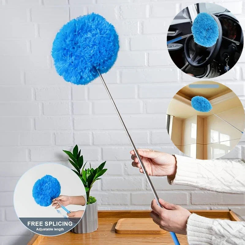 Ceiling Fan Duster Brush – Extendable Long Handle Home Cleaner Ceiling Fan Duster Qme