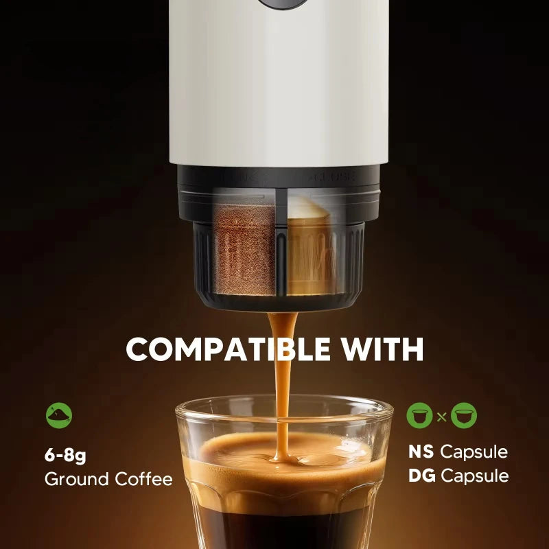 RECAFIMIL Portable Espresso Machine 20 Bar Wireless Travel Portable Espresso Machine Qst