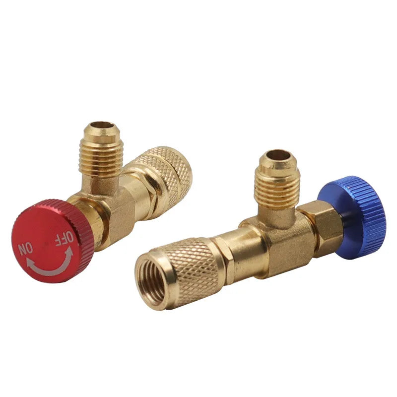 R410A R22 Refrigerant Safety Valve 1/4" AC Charging Adapter Refrigerant Safety Valve Qst