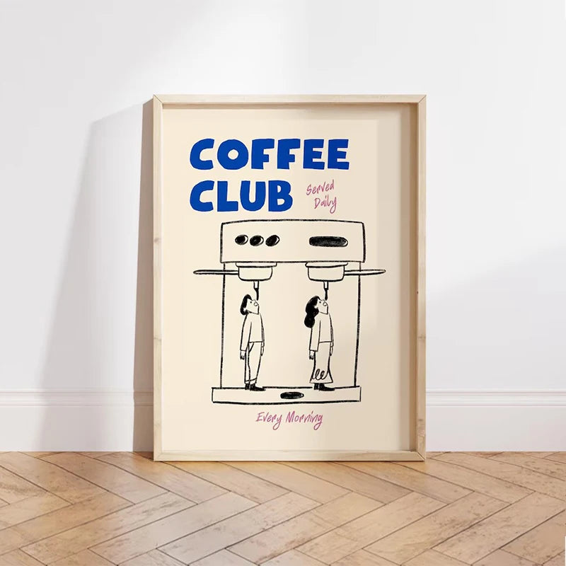 Coffee Canvas Wall Art Print – Good Morning Espresso Poster Canvas Wall Art Print Qst