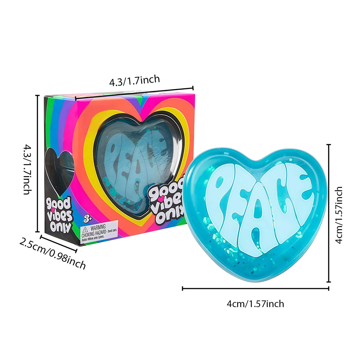 Cute Heart Squishy Fidget Toy – Soft Slow Rising Sensory Ball Squishy Fidget Toy Qst Style A 1PCS