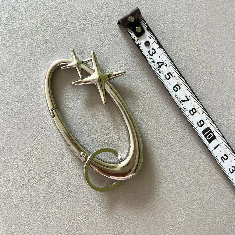 Zinc Alloy Cross Carabiner Keychain Bag Charm – 16 Colors Carabiner Keychain Charm Qme A4