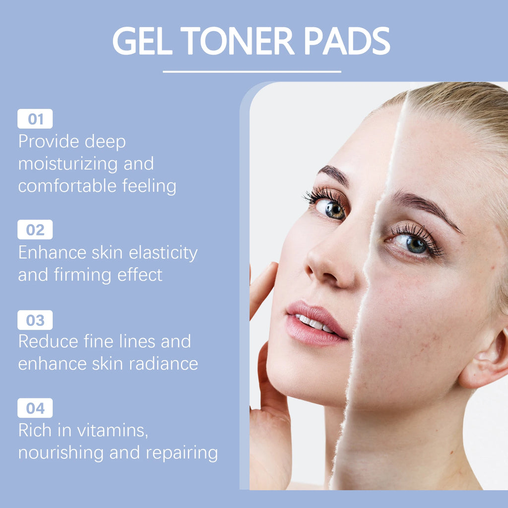 West Month Hyaluronic Acid Toner Pads – 60pcs Deep Hydration Toner Pads Qst