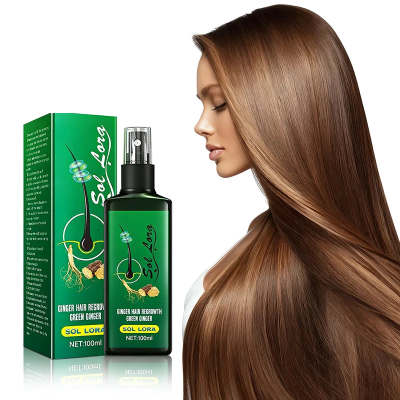 Ginger Hair Growth Spray – Scalp Nourishment & Strengthening Hair Growth Spray Qst 4pcs