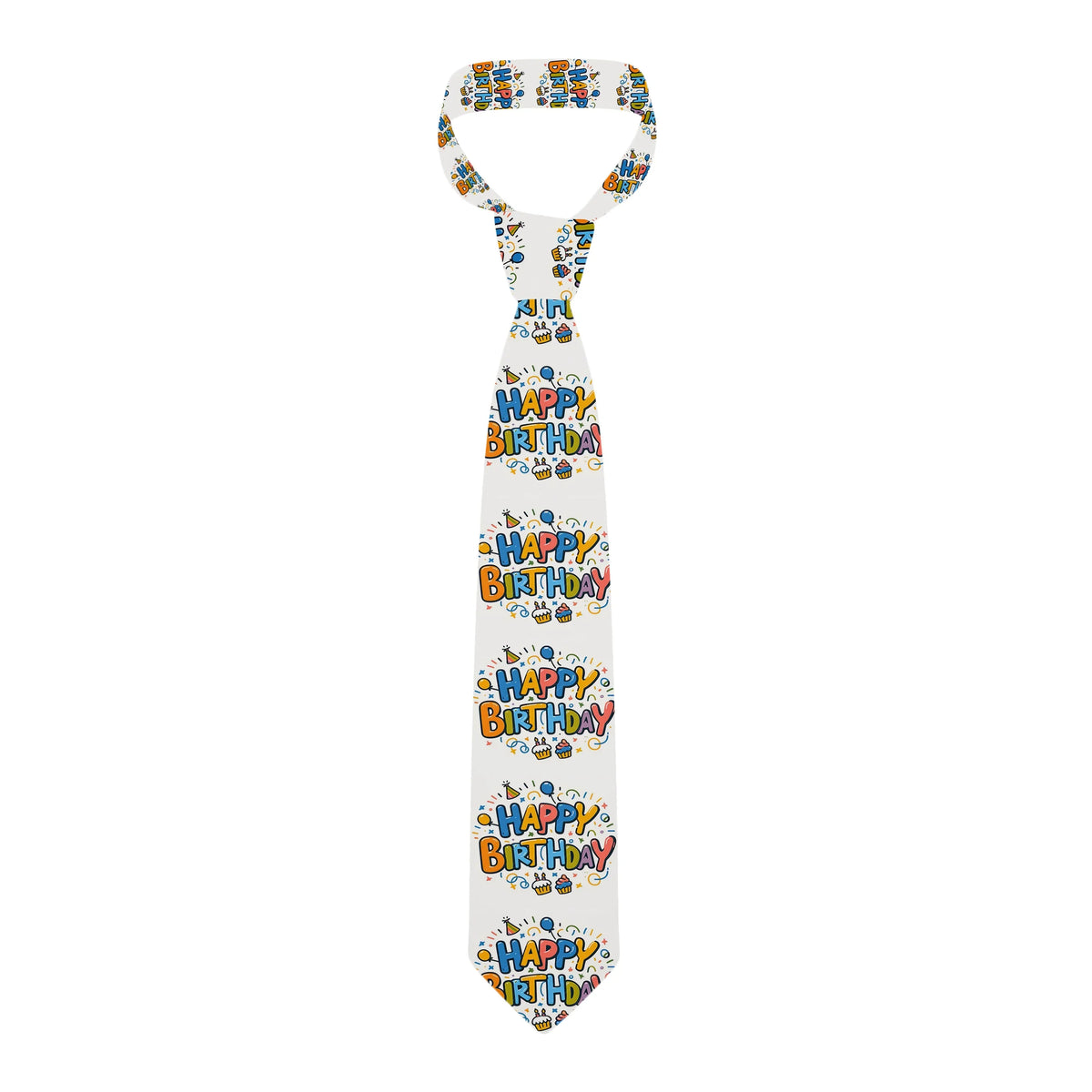 Butterfly Galaxy Print Necktie – Fun Unisex Polyester Tie Novelty Print Necktie Qme