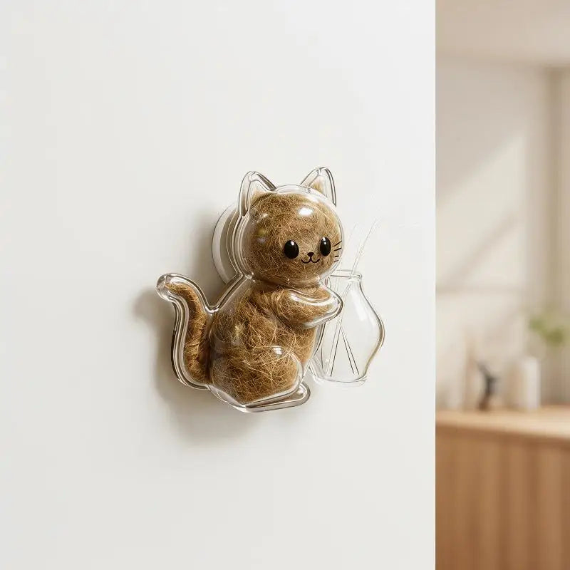Cat Hair Keepsake Fridge Magnet – Transparent Pet Fur Capsule Pet Fur Keepsake Qme