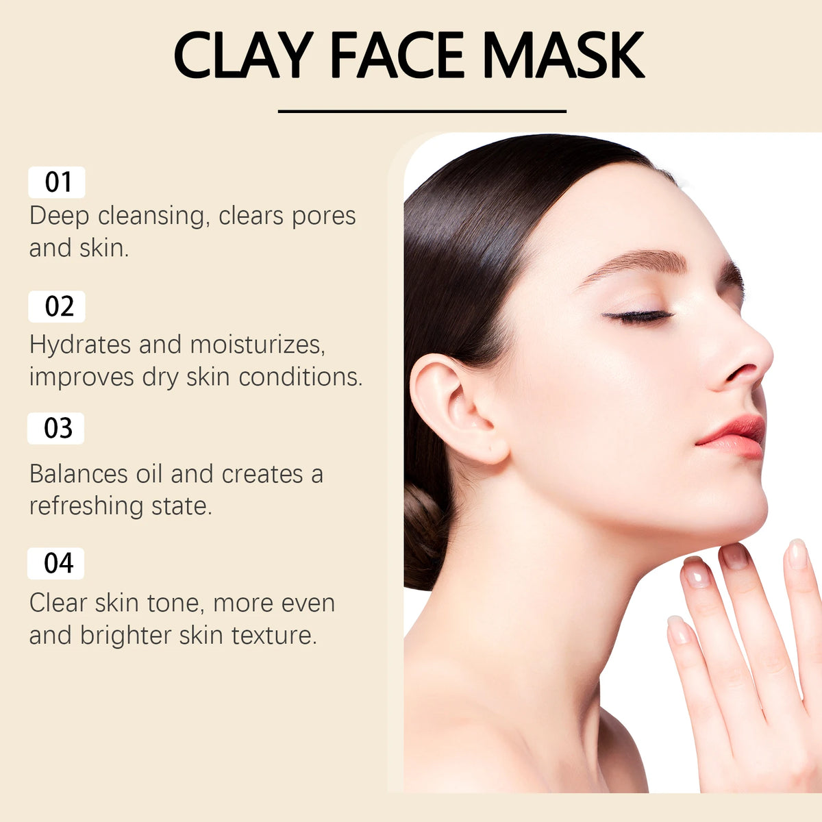 Hoygi Turmeric Clay Mask – Hydrating, Firming & Pore Cleansing Clay Face Mask Qst