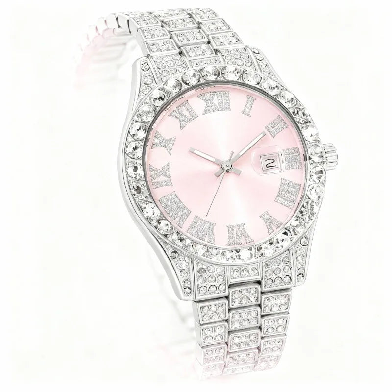 5-Piece Jewelry & Watch Set – Necklace, Bracelet, Ring, Earrings Jewelry & Watch Set Qme