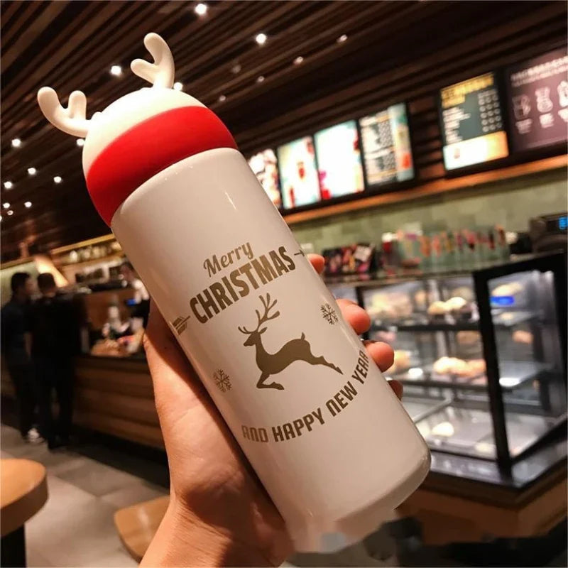 Christmas Antler Personalized Parent-Child Water Bottle Set Water Bottle Set Qme