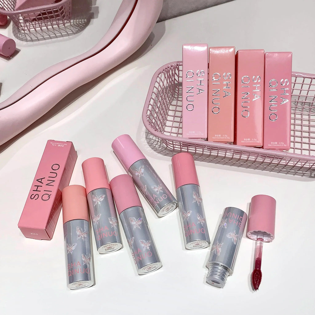 SHAQINUO Matte Velvet Lip Mud Glaze – Long-Lasting Clay Lipstick Matte Clay Lipstick Qme