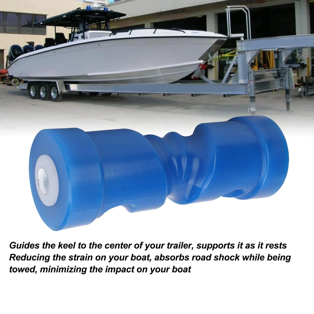 8-Inch Self-Centering Keel Boat Trailer Roller Bow Stop Boat Trailer Roller Qme