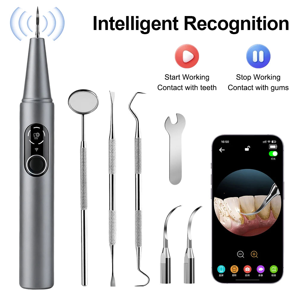 Ultrasonic Dental Scaler HD Camera LED Light – 5 Modes Ultrasonic Dental Scaler Qst