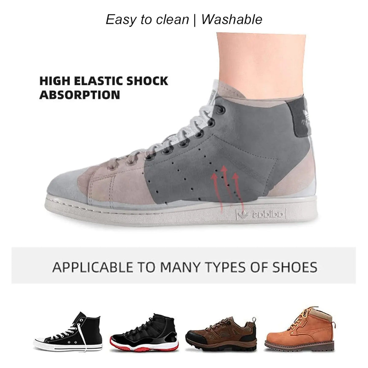Arch Gel Pad Ankle Support Sleeve – Breathable & Soft Ankle Support Sleeve Qme