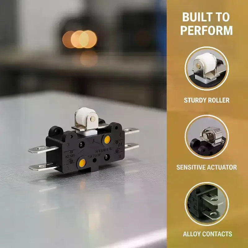 Micro Limit Switch 83106 Roller Lever 5A 250V Terminals Micro Limit Switch Qme