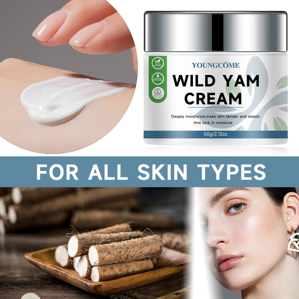 YOUNGCOME Wild Yam Hydrating Cream – Moisturizer All Skin Face Moisturizer Cream Qst