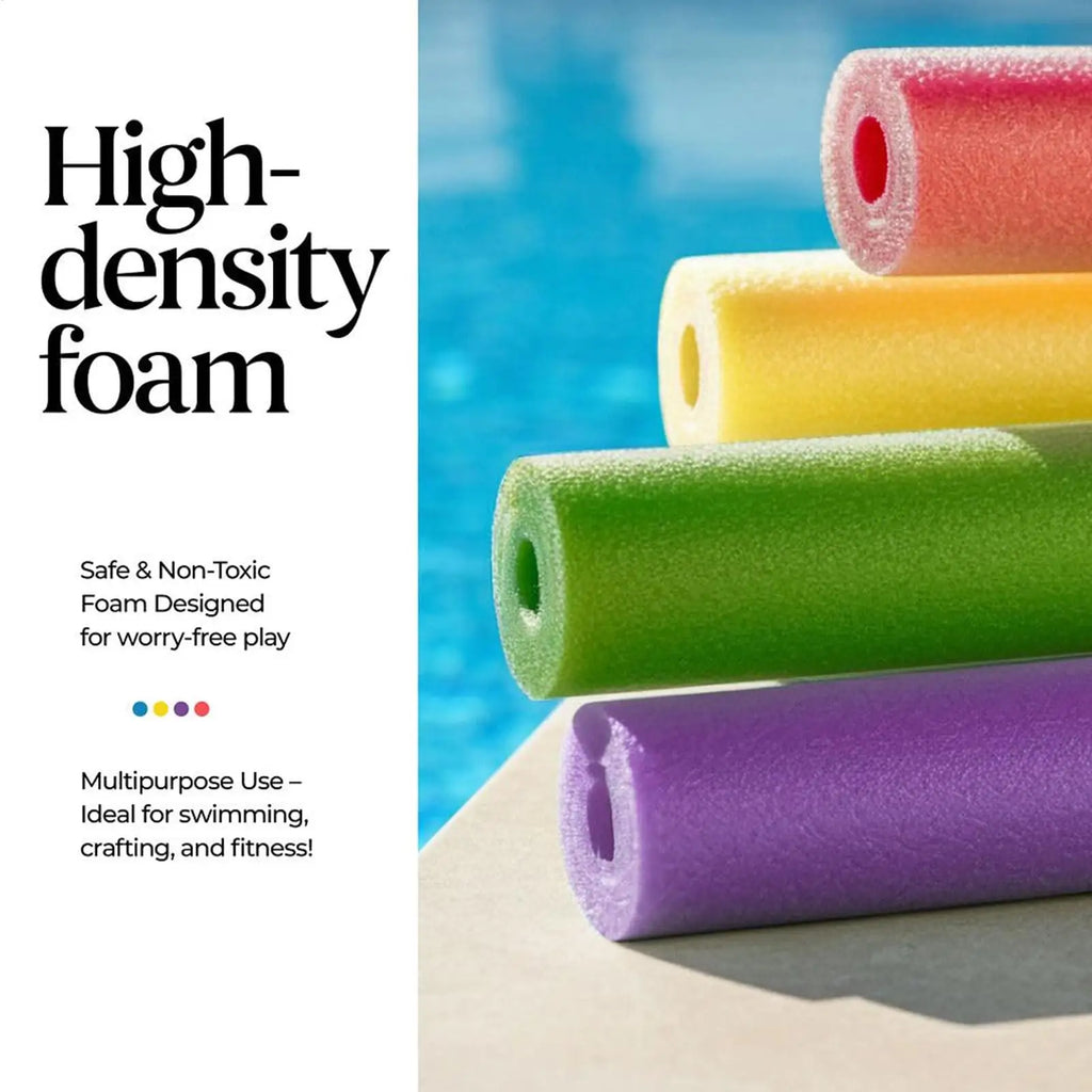 Colorful Floating Pool Noodles – Soft EPE Foam Swim Tube Pool Noodle Float Qme
