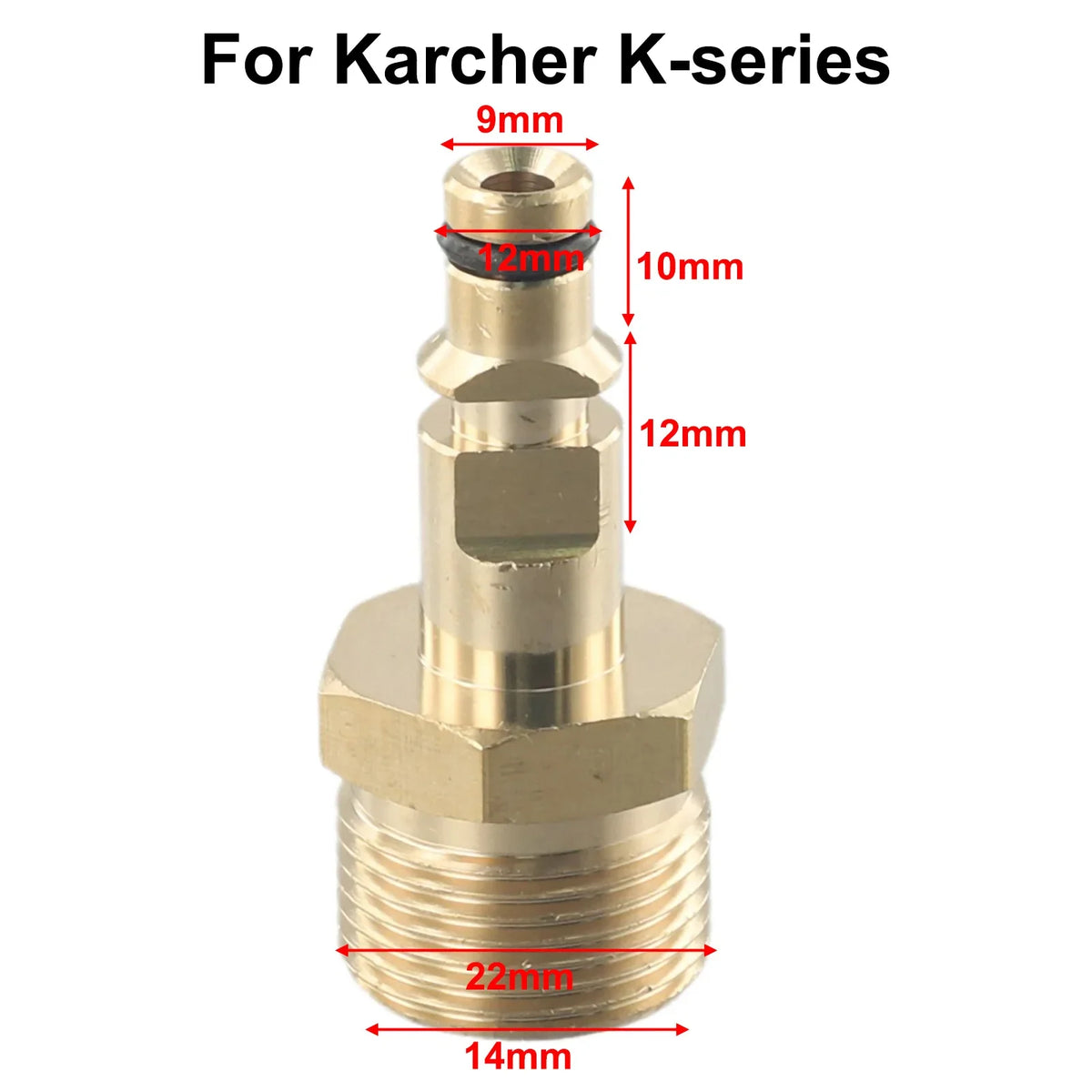 M22 Solid Brass Quick Connector Adapter – Pressure Washer Hose Hose Connector Adapter Qme