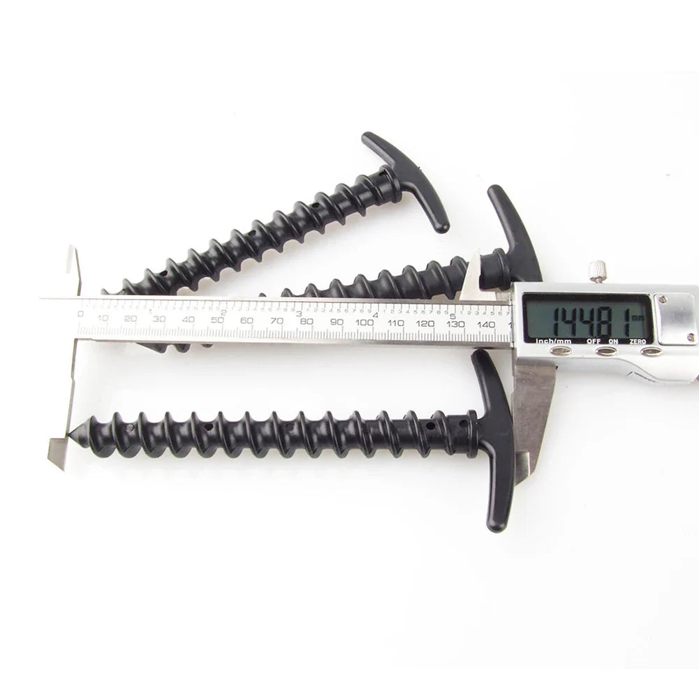 Tent Screw Anchor Ground Stakes 10 Pack – Windproof Pegs Tent Ground Stakes Qme
