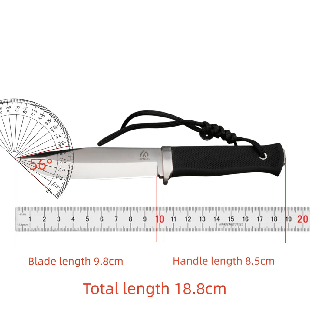 HUANGFU Portable Camping Knife – Steel Outdoor Blade for Hiking Camping Knife Qst