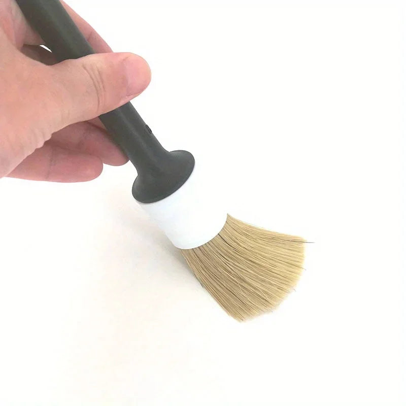 Boar Hair Car Detail Brush Set – Interior & Exterior Car Detail Brush Qme