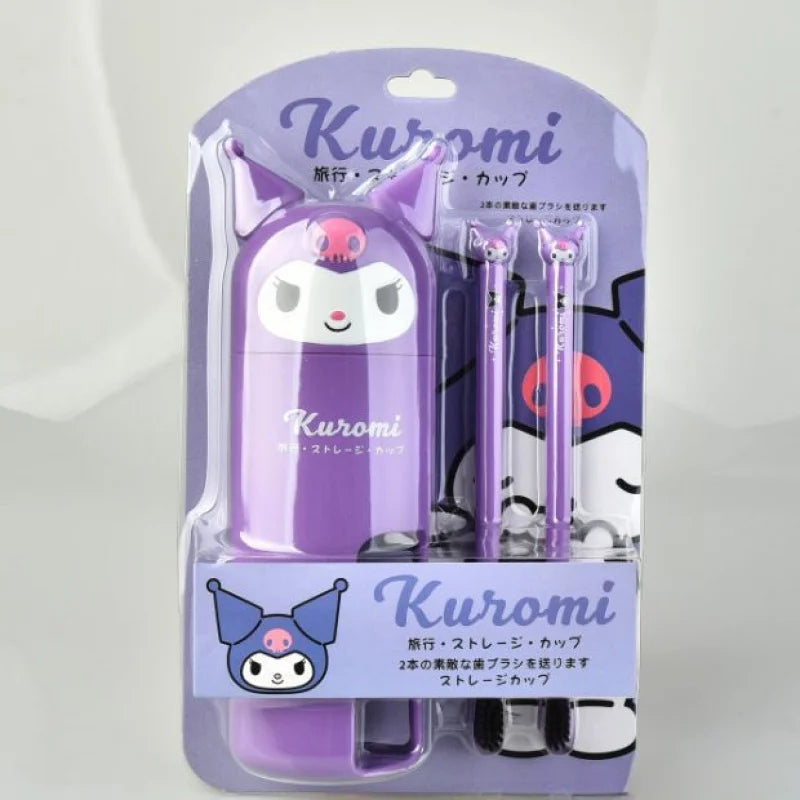 Kuroomi Cute Travel Toothbrush & Toiletry Cup | 4 Colors Travel Toiletry Cup Qme