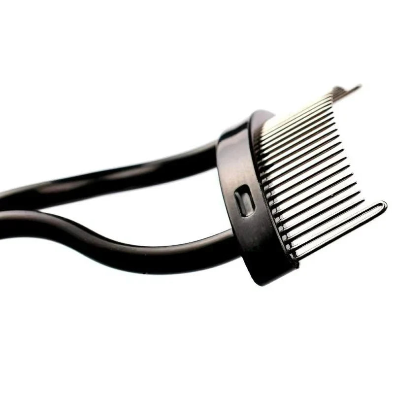 Metal Eyelash Curler & Foldable Lash Separator Brush Comb Eyelash Curler Comb Qme