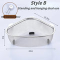 Stainless Steel Triangle Sink Drain Basket | Kitchen Organizer Sink Drain Basket Qme 1