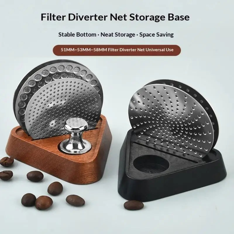 Wooden Coffee Puck Screen Stand | 51 53 58mm Portafilter Holder Coffee Puck Screen Stand Qme