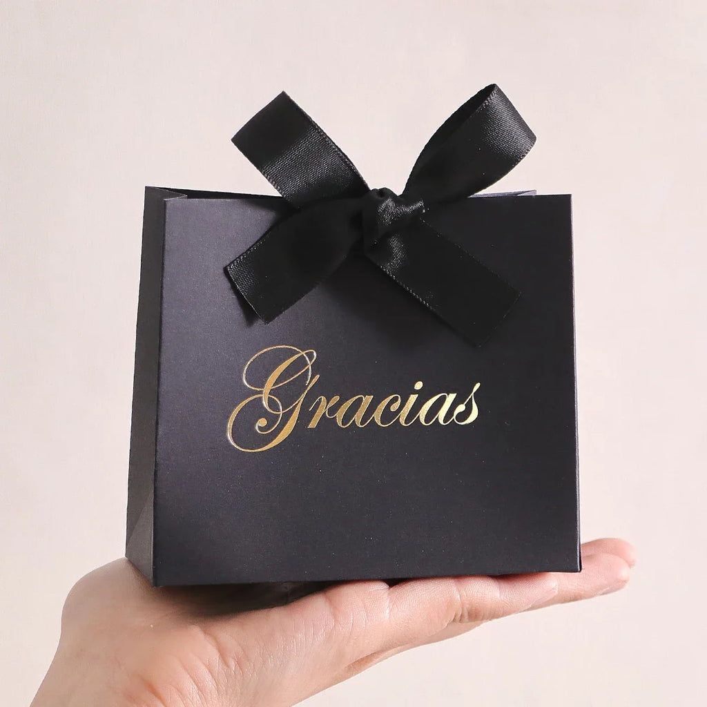 Elegant 5-Piece Gracias Gift Box Set with Ribbon | Snack Boxes Decorative Gift Box Qme