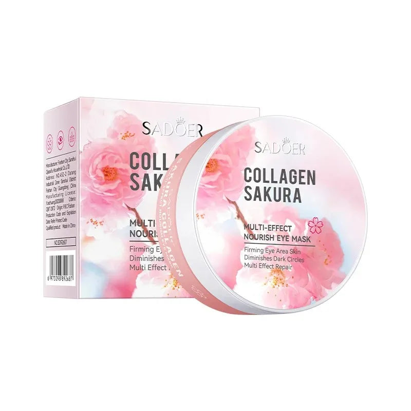 SADOER Sakura Collagen Eye Mask 60pc – Firming Eye Patches Collagen Eye Mask Qst Default Title
