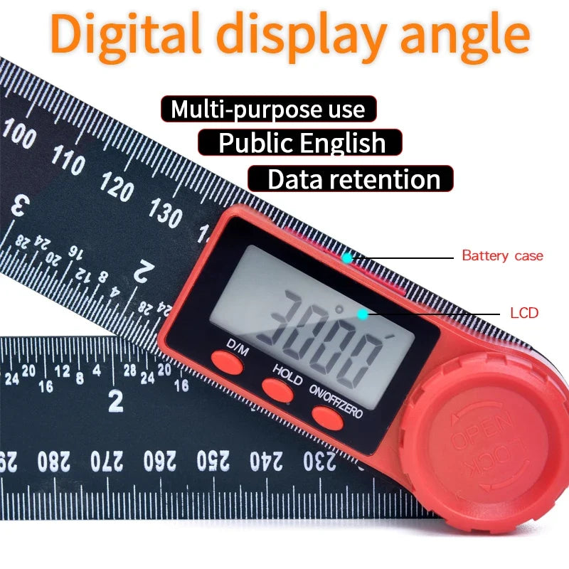 8" Digital Angle Finder Ruler Protractor Inclinometer | Qme Digital Angle Finder Qme