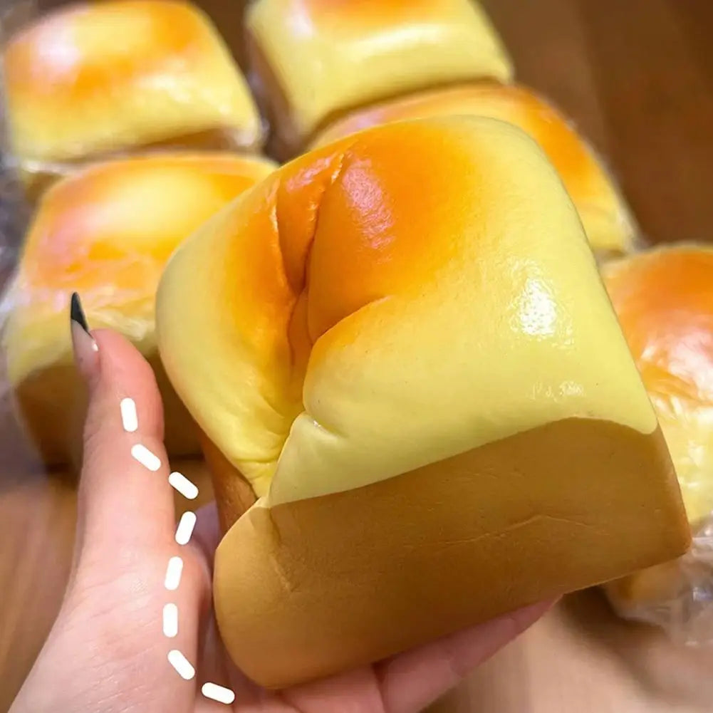 Grilled Cheese Bread Squishy Slow Rise Squeeze Toy – Realistic Squishy Squeeze Toy Qme
