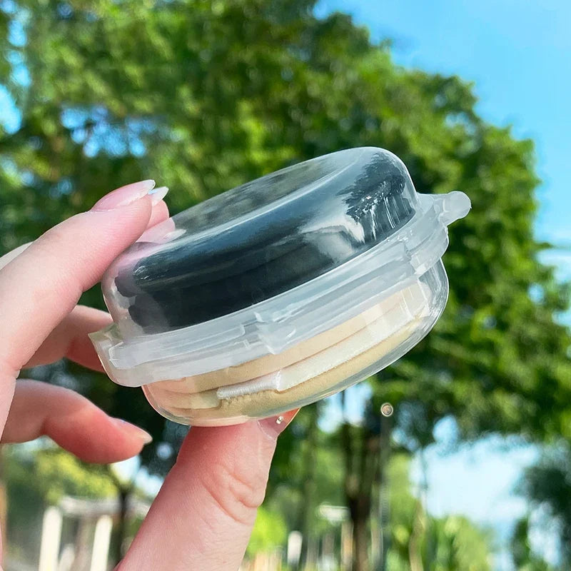 Double-Layer Folding Powder Puff Storage Box – Moisture-Proof Makeup Storage Case Qme Default Title