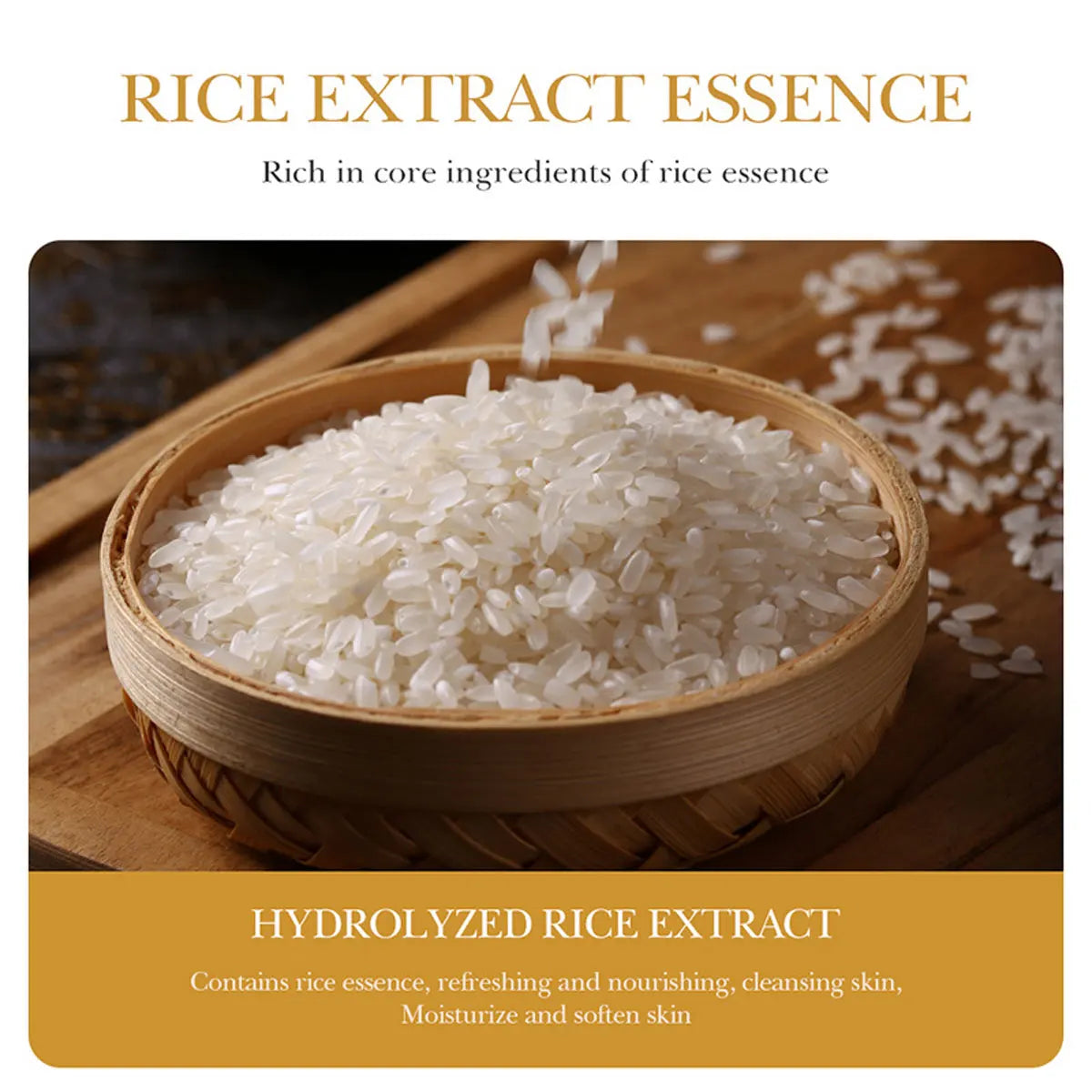 Rice Essence Deep Cleansing Moisturizing Facial Wash | Qme Facial Cleanser Qme