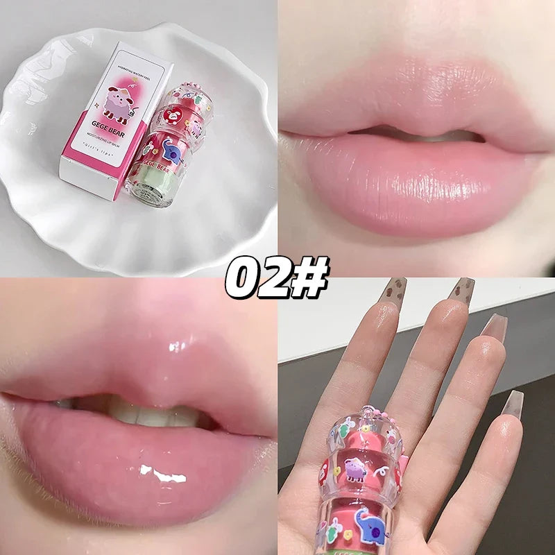 Gege Bear Fruit-Flavored Hydrating Lip Balm Keychain Pendant Hydrating Lip Balm Qme GX1516-2