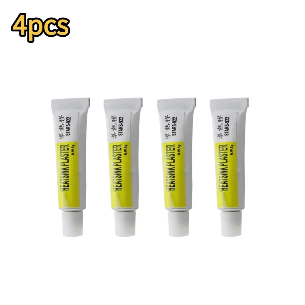STARS-922 Thermal Silicone Heatsink Adhesive Cooling Paste Thermal Adhesive Paste Qme 4pcs