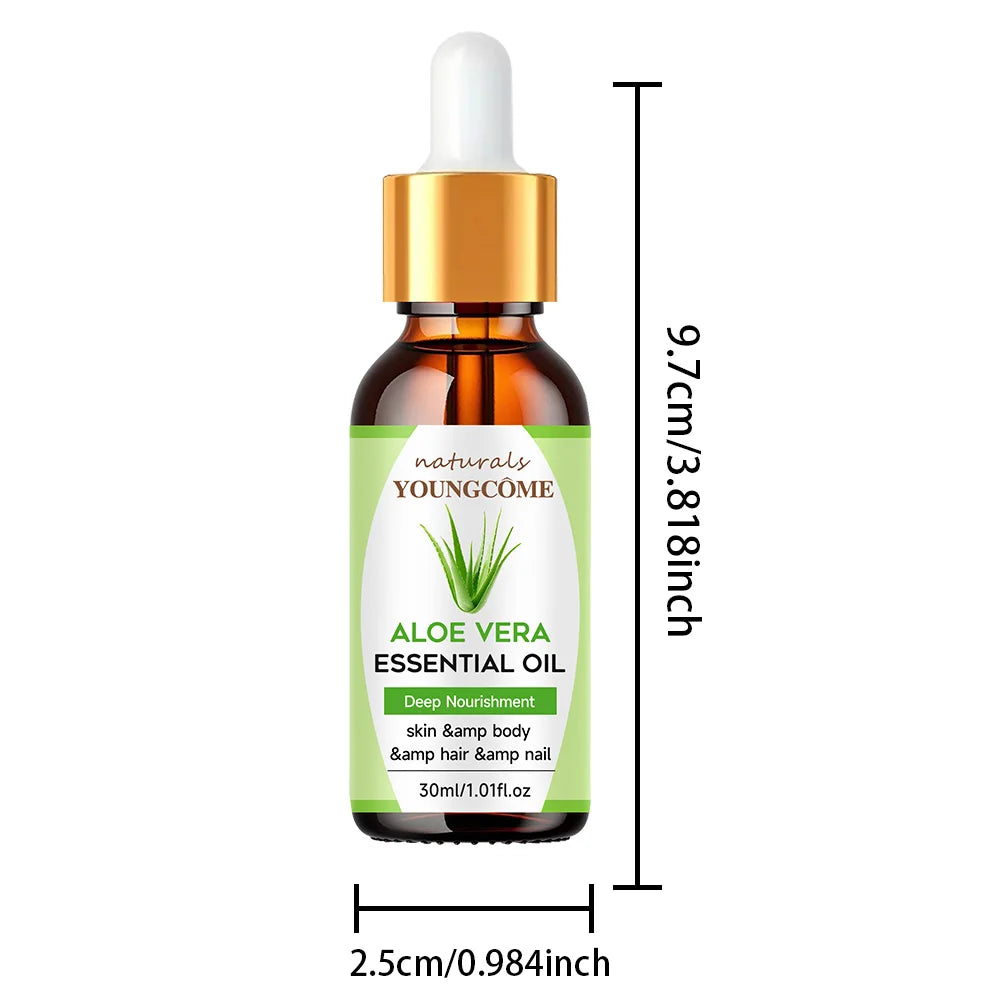 YOUNGCOME Pure Aloe Vera Hair & Skin Moisturizing Oil 30g/60g Hair & Skin Oil Qst 30G