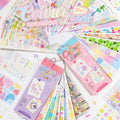Cartoon Die-Cut Sticker Book – Multi-Material Scrapbooking Kit Scrapbooking Sticker Book Qme AB