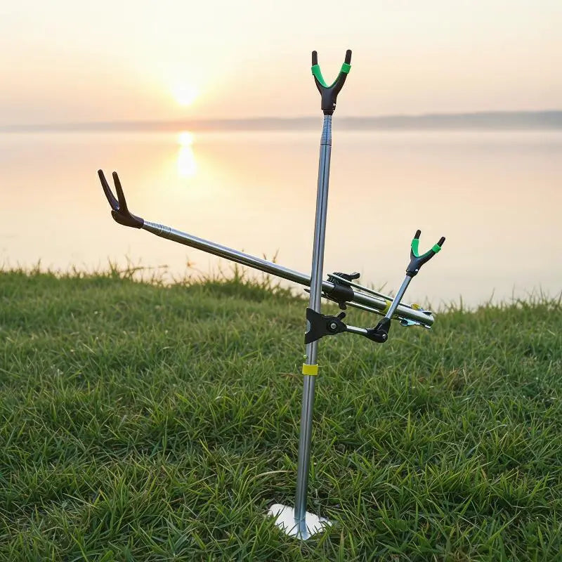 Adjustable V-Shape Stainless Steel Fishing Rod Support Bracket Fishing Rod Holder Qst
