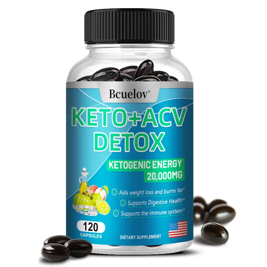 KETO + Apple Cider Vinegar Capsules 120ct | Digestive Support Dietary Supplement Qst 120 count-1 bottle
